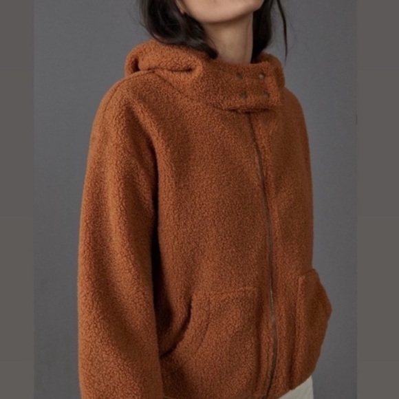 Anthropologie Jackets & Blazers - Anthropologie Porridge Gillian Sherpa Hoodie Jacket Med